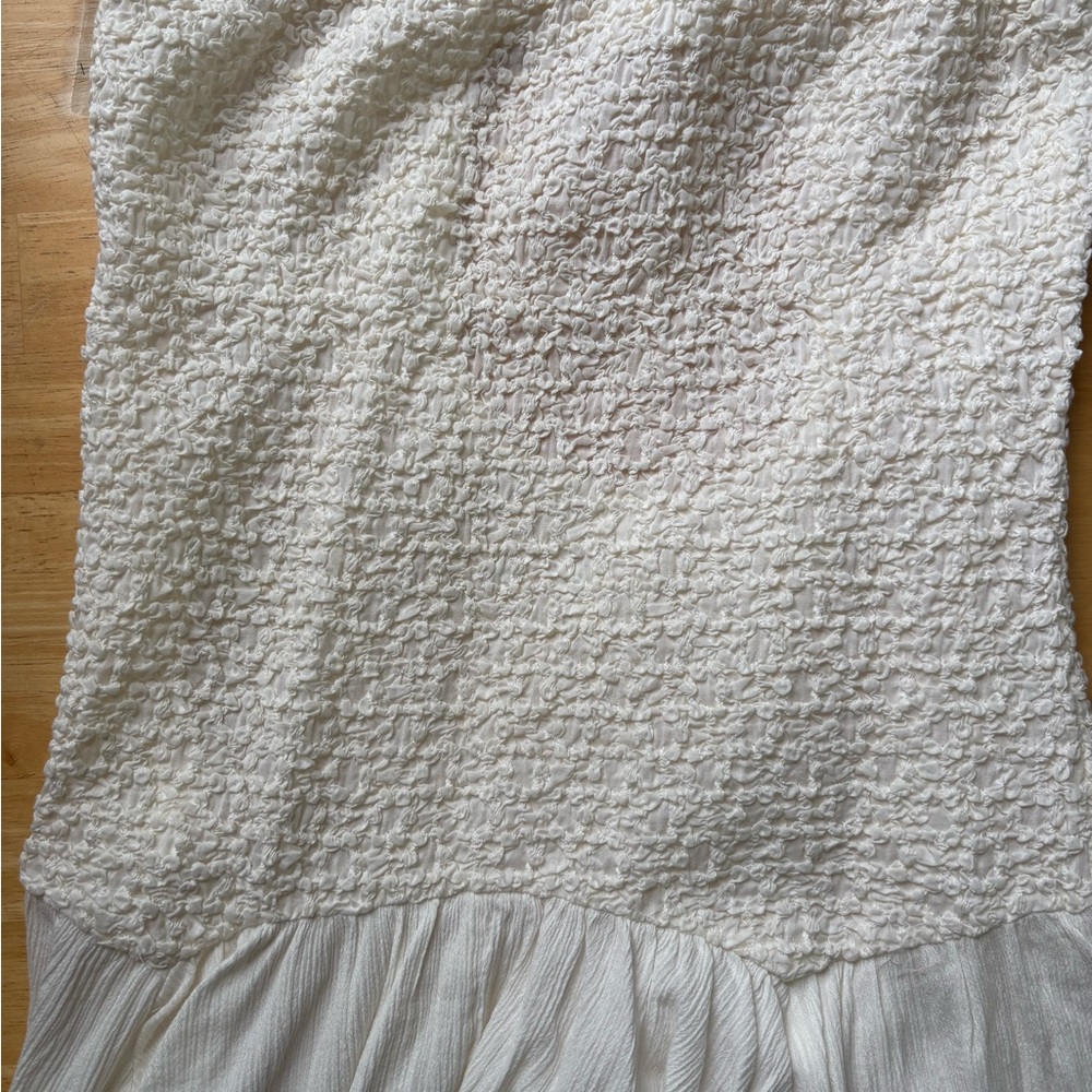 By Anthropologie Strapless Smocked Cover Up Dress - Picture 4 of 5